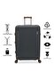 Premium 3 Piece Luggage Sets with PP Hardshell (20"24"28") 3553-GREY - 4