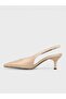 Women's summer 5cm thin open heeled shoes - 600 037 - beige - 3