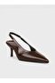Women's Summer 5cm Thin Open Heeled Shoes - 600 037 - Brown - 2