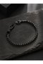 Black Tennis Men's Steel Bracelet - Black Stone Water Resistant Men's Jewelry Gift - 3