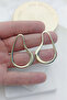 Wavy Large Danla Gold Women's Earrings (5cm)