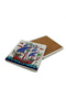 Kalyon Tile Pattern Printed Natural Stone Coaster 10X10 1G-Çinikalyon