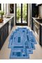 Sdt Geometric Patterned Modern Woven Base Decorative Carpet Sdtamour4078 - 3