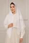 Needlework Like Handicraft Mevlüt Coverlet |   Dowry Prayer Hijab Shawl 70X150 cm - 2