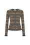 Openwork Knitted Blue-Green Color Gradient Cardigan - 6