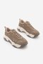 Women's Sneaker Thick Sole Lace-Up Suede Sports Shoes Pizen Mink - 5