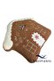 Mavi̇makro New Year Themed Cookie House Plush Throw Pillow - New Year Decorative Winter Pillow - 4