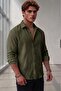 Men's Green Wrinkled Shirt - 2