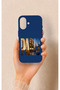iPhone 16 Compatible Paris Patterned Silicone Case