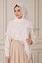 Needlework Like Handicraft Mevlüt Coverlet |   Dowry Prayer Hijab Shawl 70X150 cm - 3