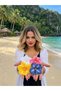 Set of 4 Colorful Hibiscus Flower Hair Clips - Tropical Beach Hair Clip, Large Size Summer Hair Accessory