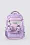Girl's 3-Piece School Bag Set with Rabbit Figure - Backpack, Lunch Bag, Pencil Case - 2