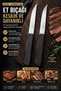 Set of 2 Meat Cutting and Slicing Knives 22 cm