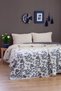 Double-Sided, Jacquard Patterned, 5-Layer, Padded Muslin Bedspread, Blanket, Multi-Purpose Quilt (220 X 240 cm) - Alyum