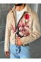 Sakura Desen Premium Printed Design Zippered Jacket - 2
