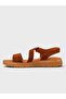 Women's Summer Flat Sandals - 575 310-26 - Tan Suede - 3