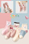 5 Pairs of Rabbit Patterned Flexible Daily Children's Socks (Extra Soft) - 2