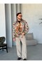King Patterned Premium Woven Lined Coat Jacket - 8