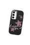 Samsung Galaxy S23 Compatible Leopard Pattern Stars Pattern Shock Absorbing Black Silicone Case with Camera Protection - 3