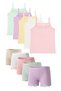 Cotton Girls' Athlete Boxer Set 5-Piece Set