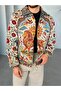 King Patterned Premium Woven Lined Coat Jacket