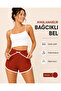 Dolpin Vintege Side White Striped Organic Cotton Comfortable Women's Shorts (Tile Red) - 3