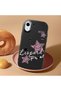 حافظة سيليكون سوداء متوافقة مع هاتف iPhone XR بنمط النجوم ونمط الفهد، ممتصة للصدمات مع حماية للكاميرا - 2