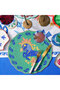 Dadri Green - Navy Blue American Service Plate 35 cm - 2