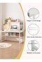 Computer Desk with Storage Shelf, Writing Study Table with Bookrack for Students or Home Office Desk - 4