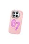Mi 15t Pro Compatible Number Six Seven Written Pattern Shock Absorbing Camera Protected Pink Silicone Case - 3