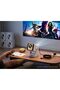 Smart Projector 8K Ultra HD, White, with Remote Control Rotatable Design, Home Theater Use, Includes Remote, Compact & Portable, Built-in Speaker - 3