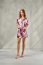 Contrast Piping Dowry Satin Short Pajama Set Aura & Set with Pockets and Shorts, Gift and Premium Homewear - 6