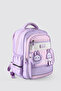 Girl's 3-Piece School Bag Set with Rabbit Figure - Backpack, Lunch Bag, Pencil Case - 3