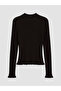 Lcw Modest Brown High Neck Striped Women's Knitwear Sweater
