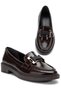 Ac418115 Patent Leather Buckle Thin Sole Loafer Women's Shoes - 4