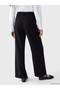 Xside Black Loose Fit Soft Touch Women's Pleated Trousers - 4