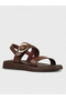 Women's Summer Flat Sandals - 230 3185 - Brown - 2