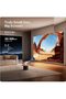 Smart Projector 8K Ultra HD, White, with Remote Control Rotatable Design, Home Theater Use, Includes Remote, Compact & Portable, Built-in Speaker - 4