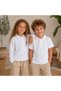 Girls' and Boys' Polo Collar School T-Shirt 2-Pack - Long Sleeve & Short Sleeve Pique