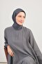 Shiny Scarf Contour Pattern Light Black - 3
