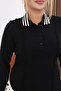 Plus Size Polo Neck Modal Fabric Dress - 7