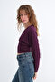 V-Neck Long Sleeve Blouse B1032 - 4