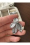 Silver Color Leaf Earrings - 3