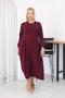 Plus Size Pleated Detailed Modal Fabric Set - 3