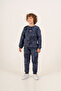 Children's Tie-Dye Patterned 3-Yarn Tracksuit Set - 2