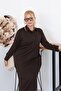 Plus Size Button Detailed Modal Fabric Suit - 6