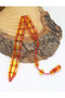 Transparent Orange Special System Tasseled Powder Amber Fish Prayer Beads 201025856 - 3