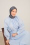 Shiny Scarf Ethnic Pattern Dark Gray - 3