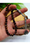 Cat's Eye Sphere Cut Alpaca Tassel Agate Natural Stone Prayer Beads 201025851 - 3