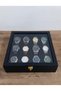 12-Piece Leather Covered Wooden Watch and Jewelry Organizer Box, Storage Box - 3